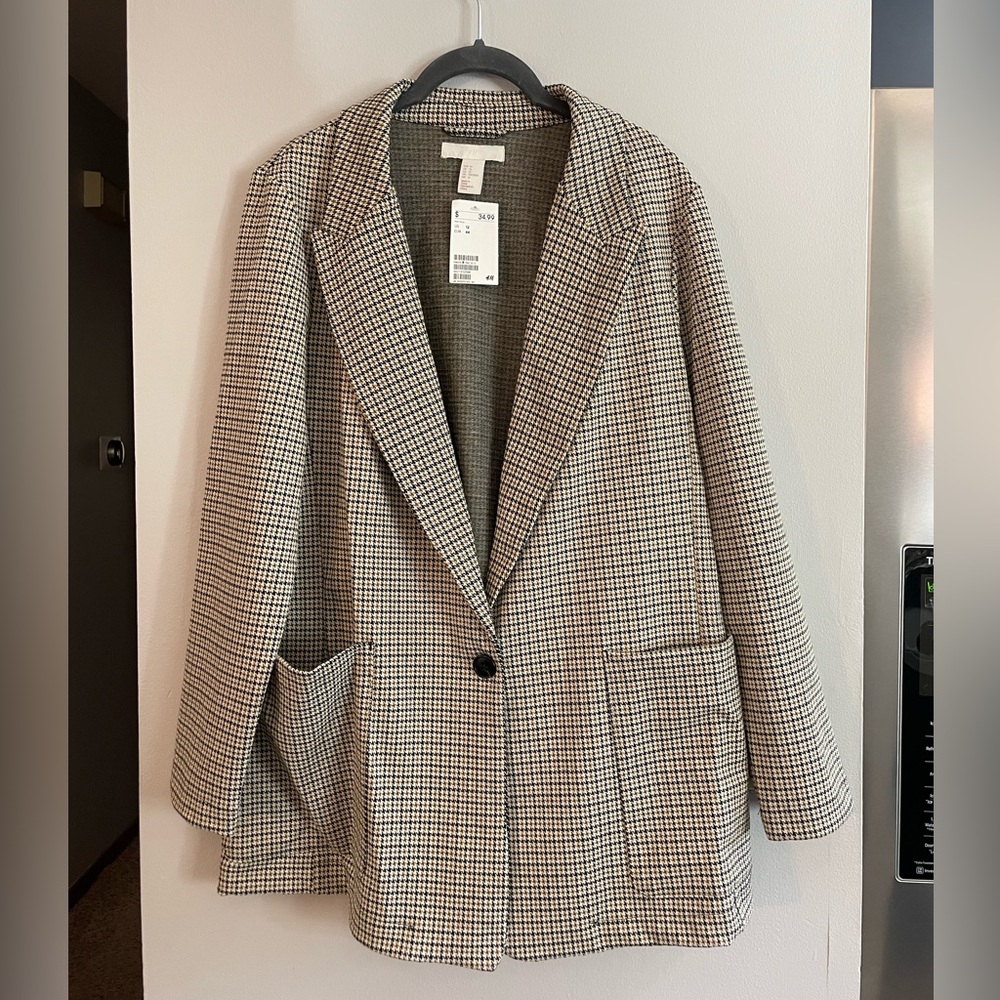 Oversized Twill Blazer